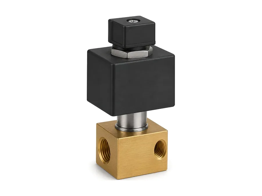 Direct acting solenoid valve