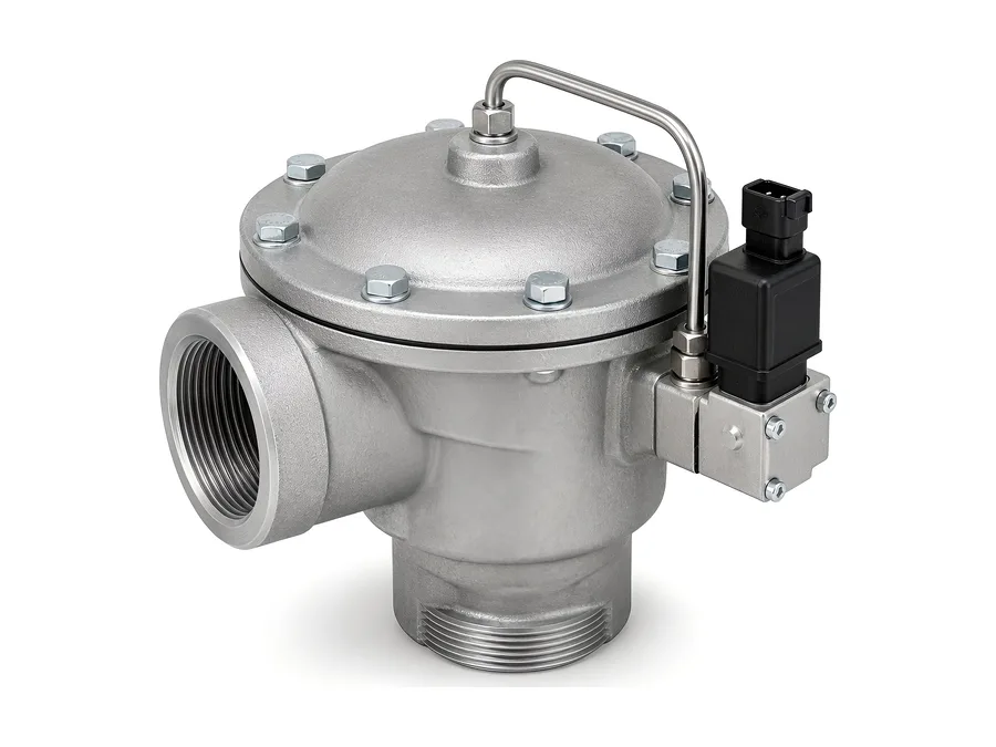 Pulse valve for dust collector bag-filter cleaning